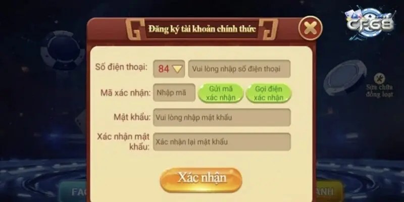 Đăng Ký CF68 - Hướng Dẫn Quy Trình Thực Hiện Chi Tiết Điền thông tin để đăng ký CF68 bằng số điện thoại